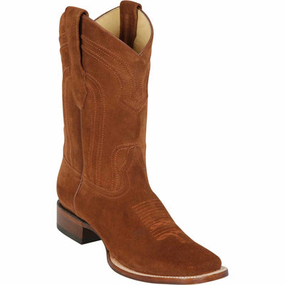 Men's Los Altos Wide Square Toe Suede Leather Boots 1 LAB-8226603-060  - from alligatorwarehouse.com