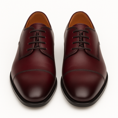 Mens Mezlan Republic Calfskin Cap Toe Blucher Dress Shoe in Tan 17   - from alligatorwarehouse.com