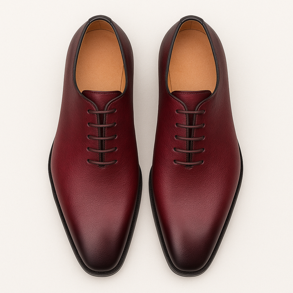 Mens Mezlan Pamplona Calfskin Plain Toe Dress Shoe in Cognac