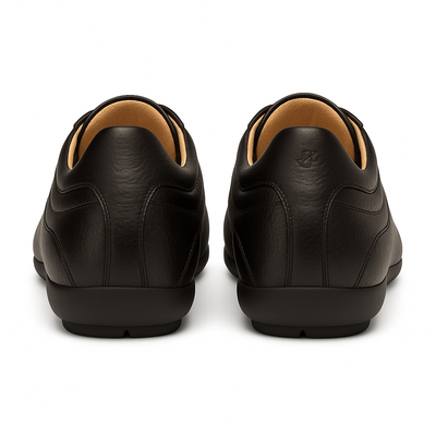 Mens Mezlan Luka Calf & Deerskin Sneaker in Black 5   - from alligatorwarehouse.com