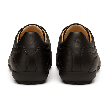 Mens Mezlan Luka Calf & Deerskin Sneaker in Black