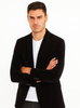 Mens Modern Fit 2 Button Velvet Blazer in Black 6 SO1B-27_BLACK_XS  - from alligatorwarehouse.com