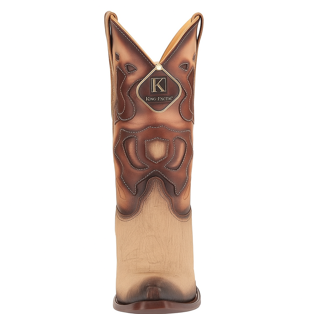 King Exotic Men's Shark Snip Toe Western Boots