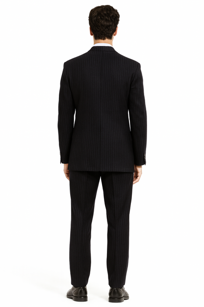 Mens Patrick Bateman | American Psycho Black Pinstripe Suit