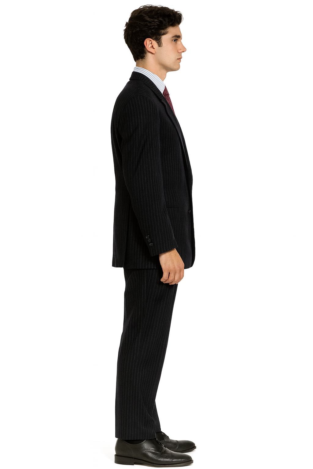 Mens Patrick Bateman | American Psycho Black Pinstripe Suit