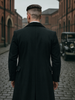 Mens Peaky Blinders Costume Thomas Shelby 3PC Suit & Black Overcoat 2   - from alligatorwarehouse.com