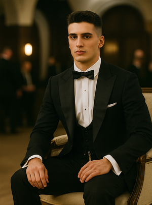 Mens Peaky Blinders Costume Thomas Shelby Black Vested Tuxedo