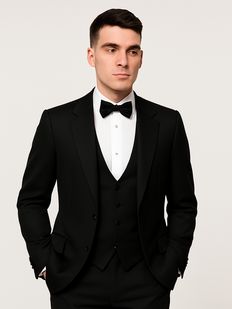 Mens Peaky Blinders Costume Thomas Shelby Black Vested Tuxedo