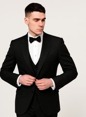 Mens Peaky Blinders Costume Thomas Shelby Black Vested Tuxedo