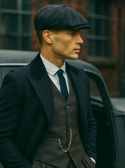 Mens Peaky Blinders Costume Thomas Shelby Grey Outfit