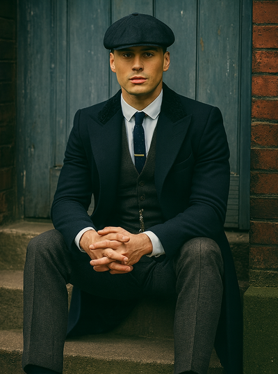Mens Peaky Blinders Costume Thomas Shelby Grey Outfit 4   - from alligatorwarehouse.com