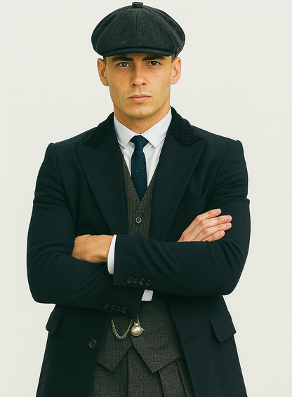 Mens Peaky Blinders Costume Thomas Shelby Grey Outfit