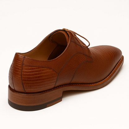 Mens Mezlan Pegaso Lizard Dress Shoe in Tan
