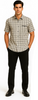 Mens Plaid Walking Suit in black by Dreams by Zacchi – 2 Piece Leisure Outfit with Matching Shirt and Pants - $99 5   - from alligatorwarehouse.com
