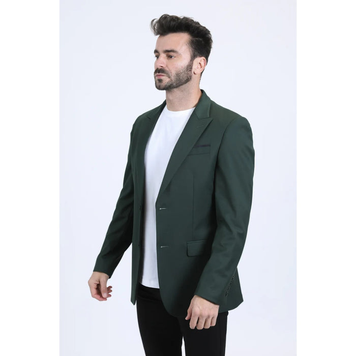 Men’s Platini Modern Fit Blazer in Forest Green