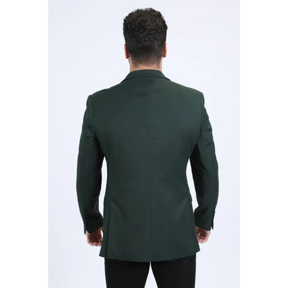 Men’s Platini Modern Fit Blazer in Forest Green