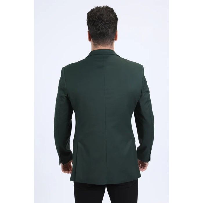 Men’s Platini Modern Fit Blazer in Forest Green