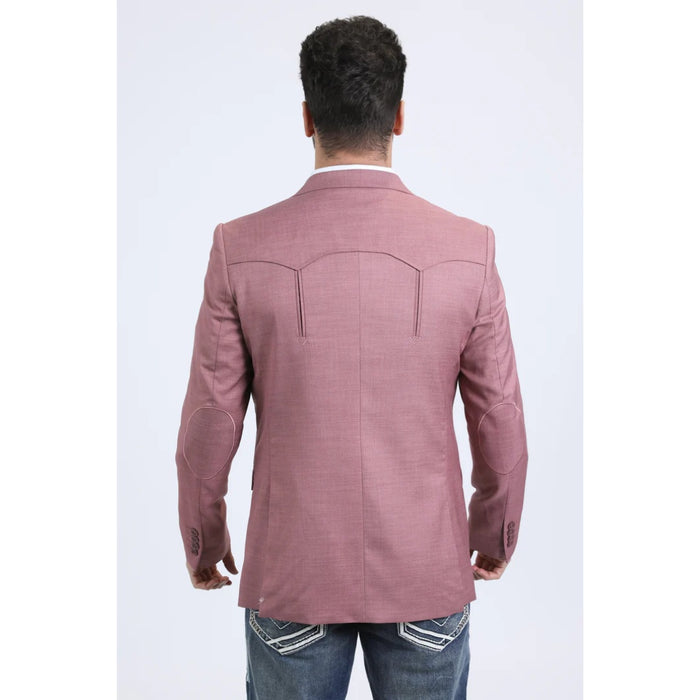 Men’s Platini Salmon Western Style Double Button Blazer