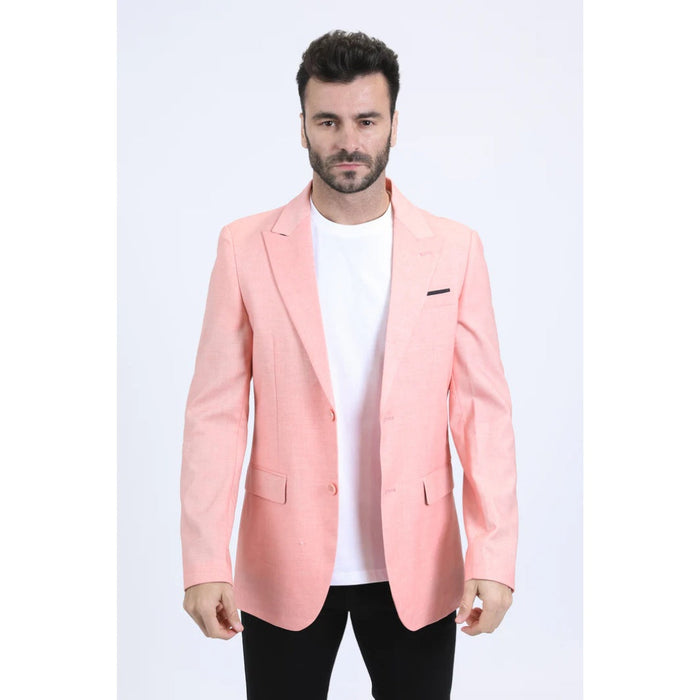 Men’s Platini Stylish Peach Modern Fit Blazer