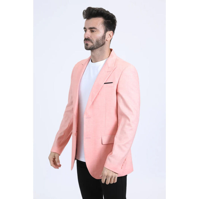 Men’s Platini Stylish Peach Modern Fit Blazer