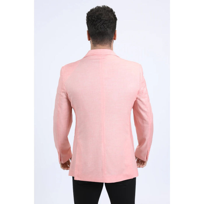 Men’s Platini Stylish Peach Modern Fit Blazer