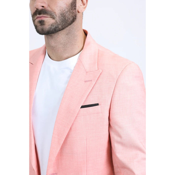 Men’s Platini Stylish Peach Modern Fit Blazer