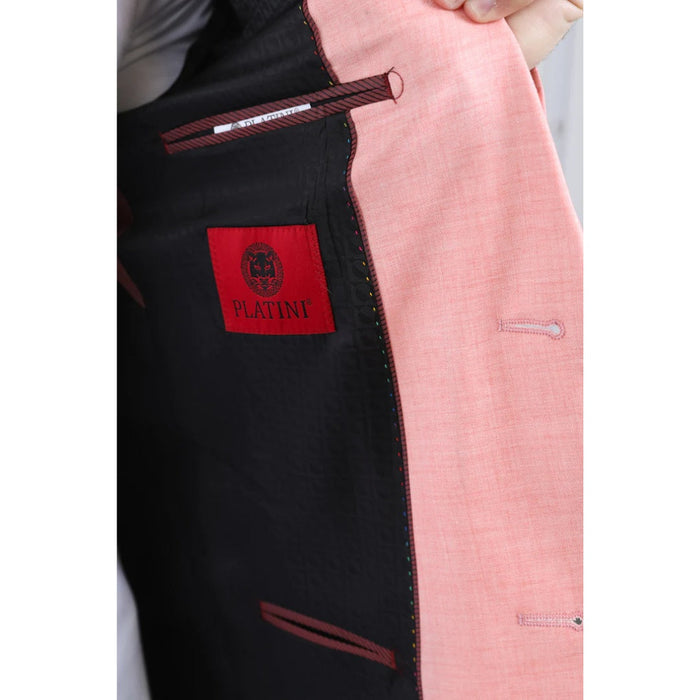 Men’s Platini Stylish Peach Modern Fit Blazer