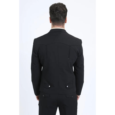Men’s Platini Western-Style Sport Suit in Black