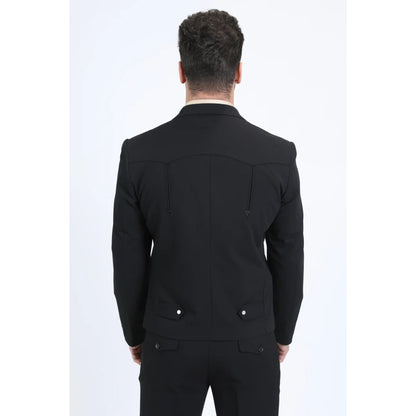 Men’s Platini Western-Style Sport Suit in Black