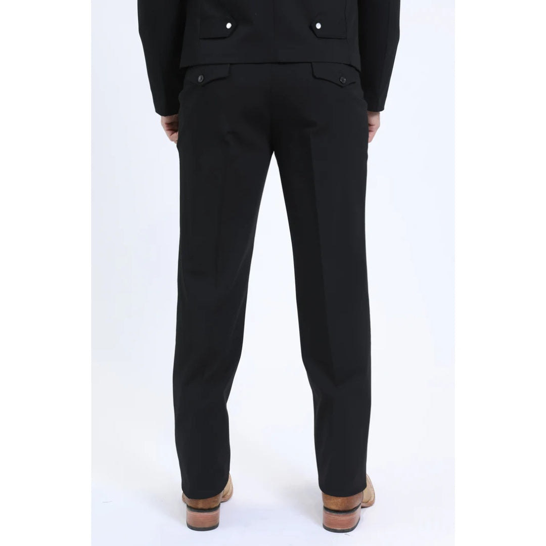 Men’s Platini Western-Style Sport Suit in Black