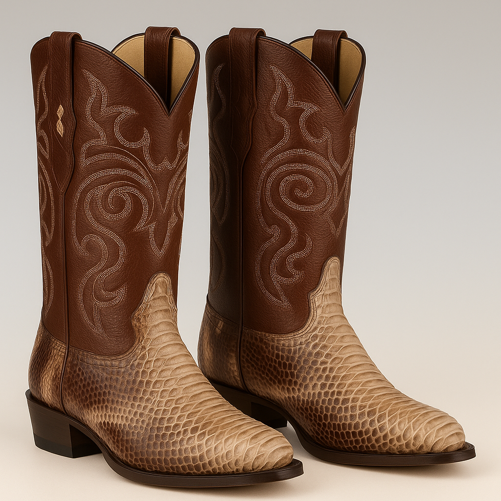 Men's Los Altos Python J-Toe Boots - Rustic