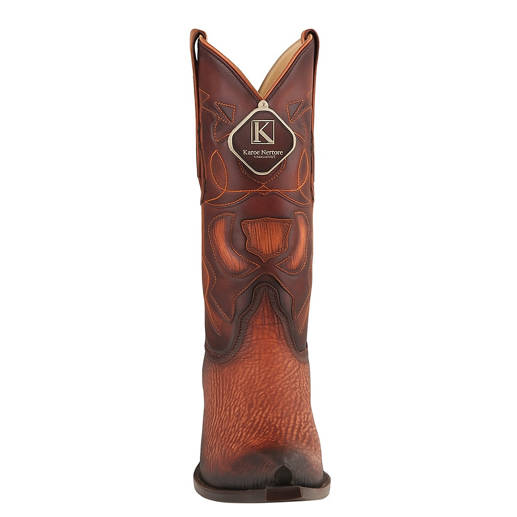 King Exotic Men's Shark Snip Toe Western Boots
