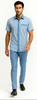 Men’s Houndstooth Walking Suit by Dreams by Zacchi – 2 Piece Lei sure Set in Sky Blue - $99 8   - from alligatorwarehouse.com
