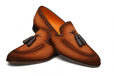 Men's Pavese Sport Hand-Burnished Suede Tassel Slip-On Shoes By Mezlan Made In Spain Brand 9   - from alligatorwarehouse.com