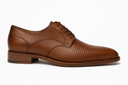 Mens Mezlan Pegaso Lizard Dress Shoe in Tan
