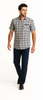 Mens Textured Plaid Walking Suit in Navy/white by Dreams by Zacchi – 2 Piece Leisure Outfit-matching-shirt-and-pants-$99 8   - from alligatorwarehouse.com