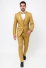 Mens Formal Champagne Tuxedo – Satin Shawl Collar Vested Suit for Prom and Weddings in Gold Color 6   - from alligatorwarehouse.com
