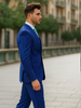 Mens Vested Gangster Pinstripe 1920's Suit in Blue 3 SO1V2RS-9_BLUE_36S  - from alligatorwarehouse.com