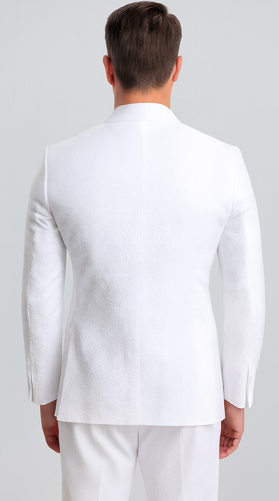 Mens Vested Summer Seersucker Suit in White Pinstripe 4 FM-9081  - from alligatorwarehouse.com