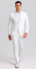 Mens Vested Summer Seersucker Suit in White Pinstripe 2 FM-9081  - from alligatorwarehouse.com