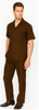 Mens Walking Suit in Color Brown leisure suit causal Matching Shirt and Pants $99 3   - from alligatorwarehouse.com