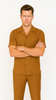 Mens Walking Suit in Color caramel  leisure suit causal Matching Shirt and Pants $99 2   - from alligatorwarehouse.com