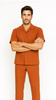 Mens Walking Suit in Color Papaya Leisure Suit Casual Matching Shirt and Pants $99 2   - from alligatorwarehouse.com