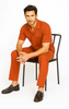 Mens Walking Suit in Color Papaya Leisure Suit Casual Matching Shirt and Pants $99 6   - from alligatorwarehouse.com
