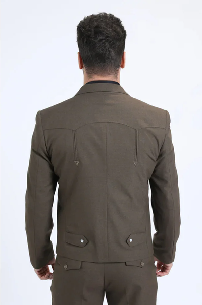 Men's Western Sport Suit - Brown 5   - from alligatorwarehouse.com