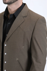 Men's Western Sport Suit - Brown