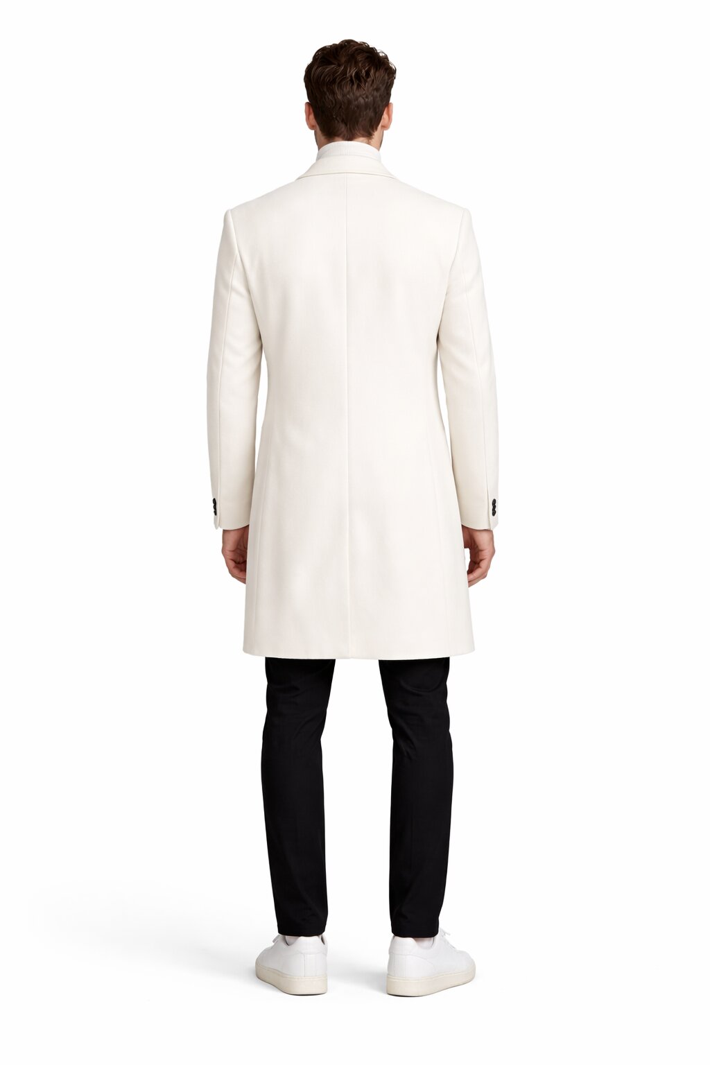 Mens White Overcoat - White Topcoat For Men