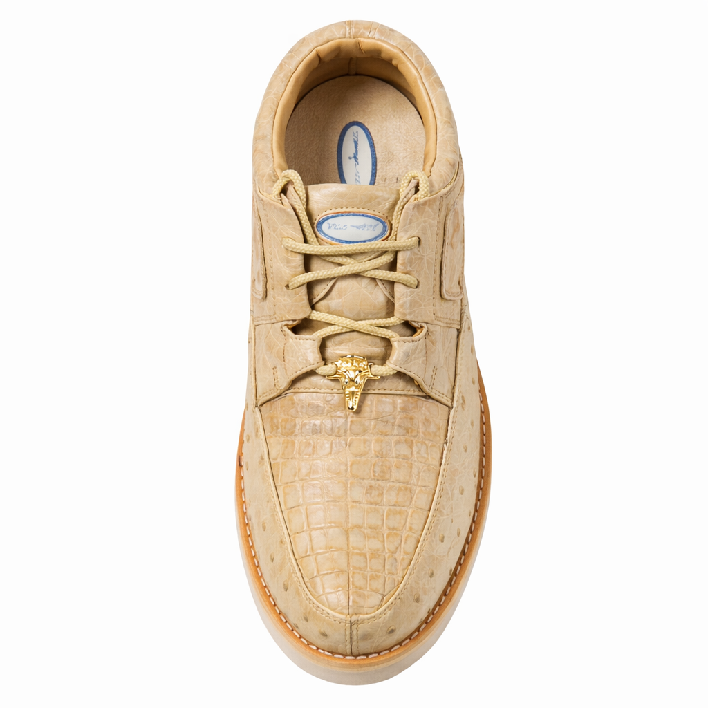 Men's Wild West Boots Caiman and Ostrich Skin Shoe 2ZA050211