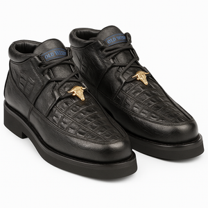 Men's Wild West Boots Caiman and Smooth Ostrich Skin Shoe 2ZA052805