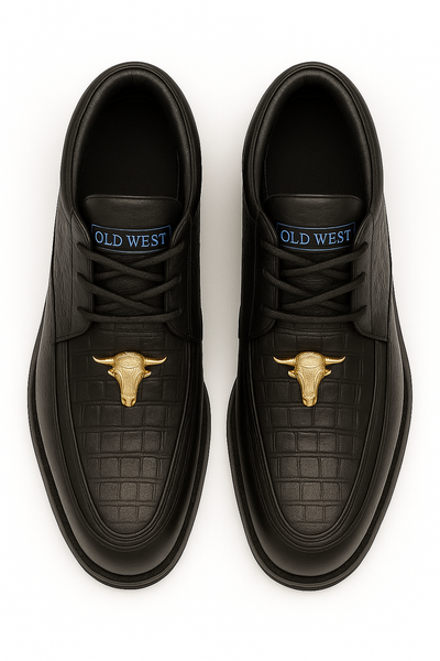 Men's Wild West Boots Caiman and Smooth Ostrich Skin Shoe 2ZA052805 4   - from alligatorwarehouse.com